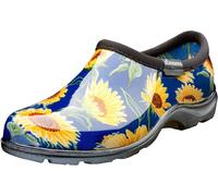 Coloré Bleu Tournesol Imprimé Femmes Sloggers Sabots Jardin Imperméable Shoes