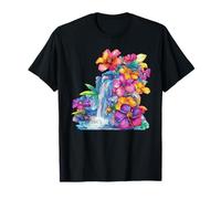 Coloré Bloom Waterfall Garden Harmony Bright T-Shirt