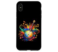 Coloré Bluegrass Banjo Joueurs Musique Lover Banjo Hommes Femmes Coque pour iPhone XS Max