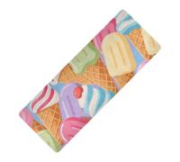Coloré Cartoon Ice Cream Summer imprimé yogamat épais 1 mm pour sol antidérapant, avec sacs tapete para ejercicio 71x26 pouces