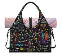 Coloré Chimie Teriodique Sac de sport de table pour homme et femme Sac de week-end avec compartiment à chaussures Sac fourre-tout à bandoulière pour yoga, gym, voyage, couleur, L, Organiseur de sac