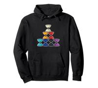 Coloré Diabolo Jonglerie Cirque Graphique Sweat à Capuche