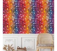 Coloré Diamant Papier Adhesif Meuble Mat Papier Peint Mural Film Cristal Pierre Autocollant Wallpaper Rouleau Impermeable Stickers Collant Décoration pour Cuisine Tables Armoires Mur 0.52X20 M