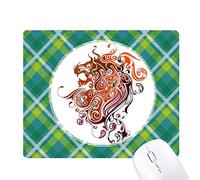 coloré dragon l'art animal silhouette réseaux verte grille pixel tapis de souris