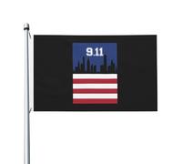 Coloré Drapeau thématique 9/11 Souvenez-vous toujours du drapeau décoratif Drapeau résistant aux intempéries 3x5 Ft pour chambres,dortoirs,patio