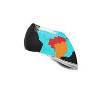 Coloré du Brésil - Carte de la région avec drapeaux - Couvre-club de golf cool et élégant en fer pour la plupart des putters à lame