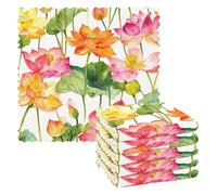 Coloré Fleur Fleur Microfibre Serviettes de Cuisine Torchon Pays Terry Chiffon Vaisselle et Serviettes de Cuisine Serviettes de Cuisine Cute Comptoir 11x11 pouces