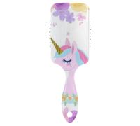 Coloré Fleurs Licornes Dream Smooth Brush Curly Hair Designed Wet Dry Brush for Straight Hair with Ergonomic Handle cepillo para cabello