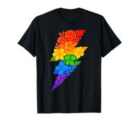 Coloré Floral Thunder Colorful Géométrique Bas Poly T-Shirt