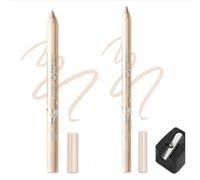 Coloré Gel Glitter Eyeliner Crayons Stylo Set, 2 Pcs Eyeliner crayon à lèvres imperméable à l'eau Eyeliner Eyeshadow Eyeliner (03 Nude & 03Nude)