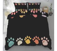 Coloré Housse de Couettes Griffe d'ours Housse de Couette D'IntéRieur, Microfibre Parure de Lit Fine avec 1 Housse de Couette et 2 Taies d'oreiller ZippéEs pour Homme et Femme