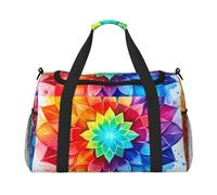 Coloré Mandala Art Sac de rangement de voyage léger Sac de rangement de nuit Sac de voyage unisexe