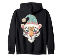 Coloré Mignon léopard Portant Un Chapeau pour Les Amoureux des Animaux du Zoo Sweat à Capuche