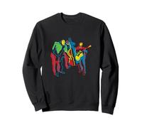 Coloré Moderne Jazz Trio Abstrait Sweatshirt