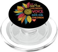 Coloré, Nous Sommes la Voix des Enfants, Sauvez nos Enfants PopSockets PopGrip pour MagSafe
