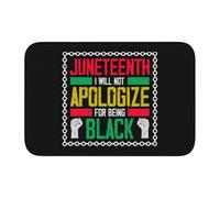 Coloré Paillasson Juneteenth Je ne Vais Pas agir pour être Noir Juneteenth Doux Absorbent Confortable Tapis de Porte intérieur et extérieur Tapis de Douche 40×60cm pour Douche,Baignoire,Terrasse