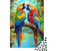 Coloré Parrot Duo Puzzle 1000 Pièces Adultes Animaux Puzzles 1000 Pièce Défi Jouet Cadeau 52x38cm/1000pcs