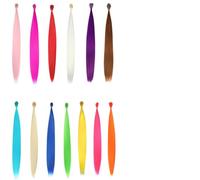 Coloré Perruque Extensions,Extension De Cheveux ColoréS,50pcs Kit Extension à Clip Cheveux ColoréS - Avec 100 Anneaux Updo,1 Pince,1 Crochet Pour Femmes Filles Party Festival Cosplay
