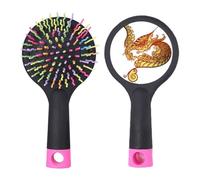 Coloré Phoenix Animal Art Contour Salon Brosse à cheveux démêlante Base coussin