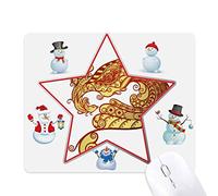 coloré phoenix l'art animal silhouette le bonhomme de neige étoile tapis de souris