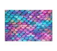 coloré Poisson Scales Puzzles Adulte 1000 Pieces Cadeau Famille Puzzle Classique 3D EnfFourmisJouet en Bois Cadeau Unique （75×50cm）