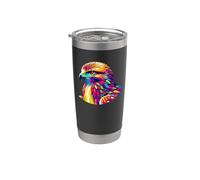 Coloré Pop Art Aigle Aigles Gobelet isotherme en acier inoxydable double paroi