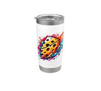 Coloré Pop Art Fromage Fromages Gobelet isotherme en acier inoxydable double paroi