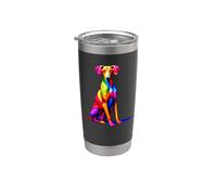 Coloré Pop Art Pharaoh Hound Gobelet isotherme en acier inoxydable double paroi