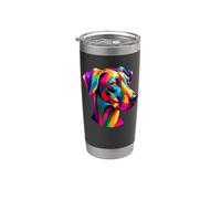 Coloré Pop Art Pharaoh Hound Gobelet isotherme en acier inoxydable double paroi