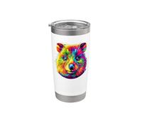 Coloré Pop Art Quokka Quokkas Gobelet isotherme en acier inoxydable double paroi