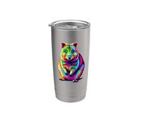 Coloré Pop Art Quokka Quokkas Gobelet isotherme en acier inoxydable double paroi