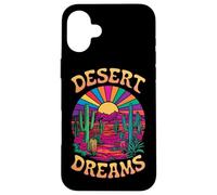 Coloré Psychédélique Desert Cactus Sunset Dreams Coque pour iPhone 16 Plus
