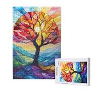 Coloré Puzzle 3000 Pièces Adultes Puzzle Arbre Classique, Activite Manuelle Adulte, Puzzles de Jeu Stimulants, Puzzles impossible, Enjoy Activités de défi Familial pour Ies Soirées de Jeu,p1824t