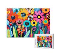 Coloré Puzzle 5000 Pièces Adultes Puzzle Fleur Classique, Activite Manuelle Adulte, Puzzles de Jeu Stimulants, Puzzles impossible, Enjoy Activités de défi Familial pour Ies Soirées de Jeu,p909t