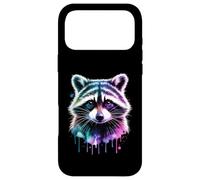 Coloré Raton Laveur Wildlife Aquarelle Animal Portrait Art Coque pour iPhone 17 Pro Max