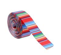 Coloré Ruban Mexicain pour Emballage en Polyester Présent Fête Halloween | Design Mexicain Festif, Usage Couture et Présent, Aspect Serape, pour Rubans de Fête et Ornements