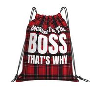 Coloré Sac de Natation Rqwaaed Parce Que C'est Moi Le Patron, voilà Pourquoi Sac de Plage Sac à Motifs 36x42cm pour Activités Quotidiennes,randonnée,Camping