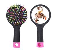 Coloré Scorpion Animal Art Contour Salon Brosse à cheveux démêlante Base coussin