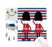 coloré soldat uk - angleterre landmark pavillon mark illustration schéma cadeau de noël maison tapis de souris