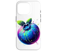 Coloré Splash Art Myrtille Fruit Baie Myrtilles Coque pour iPhone 16 Pro
