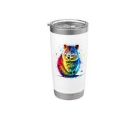 Coloré Splash Art Quokka Quokkas Gobelet isotherme en acier inoxydable double paroi