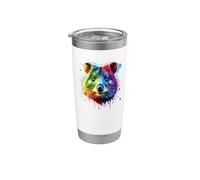 Coloré Splash Art Quokka Quokkas Gobelet isotherme en acier inoxydable double paroi