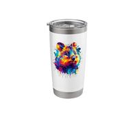 Coloré Splash Art Quokka Quokkas Gobelet isotherme en acier inoxydable double paroi