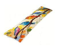 Coloré Taies d'oreiller 40x120 cm Oiseau Oreiller de Corps Traversin 120cm, Doux Velour Pillow Case Soutien à la Grossesse et à la maternité pour dormeur Long sur Le côté Decoration Oreiller J0-868
