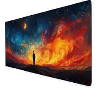 coloré Tapis Souris Gamer, Tapis De Souris XXL 500x250x3mm, Tapis De Bureau Personne avec Bords Cousus Et Base en Caoutchouc, éTanche Mouse Pad Convient pour Bureau/Maison, Hiver Cadeau Noel A69