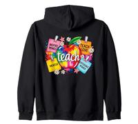 Coloré Teach Inspire Mentor Difference Maker Love Teacher Sweat à Capuche