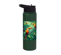 Coloré Toucan Tropical Rainforest Bird Wildlife Graphic Stainless Steel Insulated Water Bottle