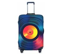 Coloré Viny Housse de protection pour valises Cd Cd, enregistrement de musique, housse de bagage élastique anti-rayures et anti-poussière pour bagages de 55,9 à 61 cm, multicolore, XL