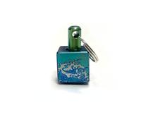 Coloré Whale Sea TC4 Géométrie Cylindrique Carré Paracord Couteau Perles, Titanium EDC DIY Bracelet Outil Extérieur Sac à Dos Lampe de Poche Porte-clés Voiture Pendentif Zipper Accessoires, Titane