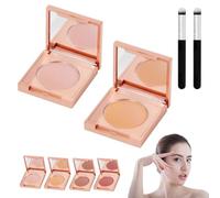 Colored Clay CC Undereye Corrector with Brush, 2025 New Magic Under Eye Corrector, Eye Concealer Undereye Color Corrector for Dark Circles (2PCS-01+02)